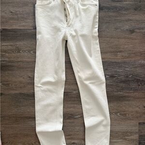 Agolde white straight leg jeans, never worn!